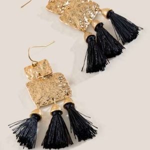 Square Tasseled Earrings